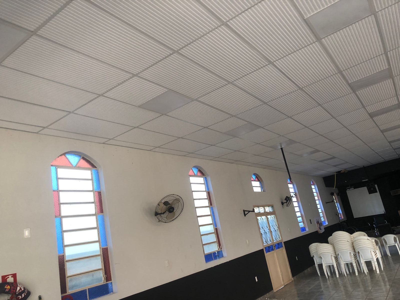 Aplicação de EPS em obra religiosa